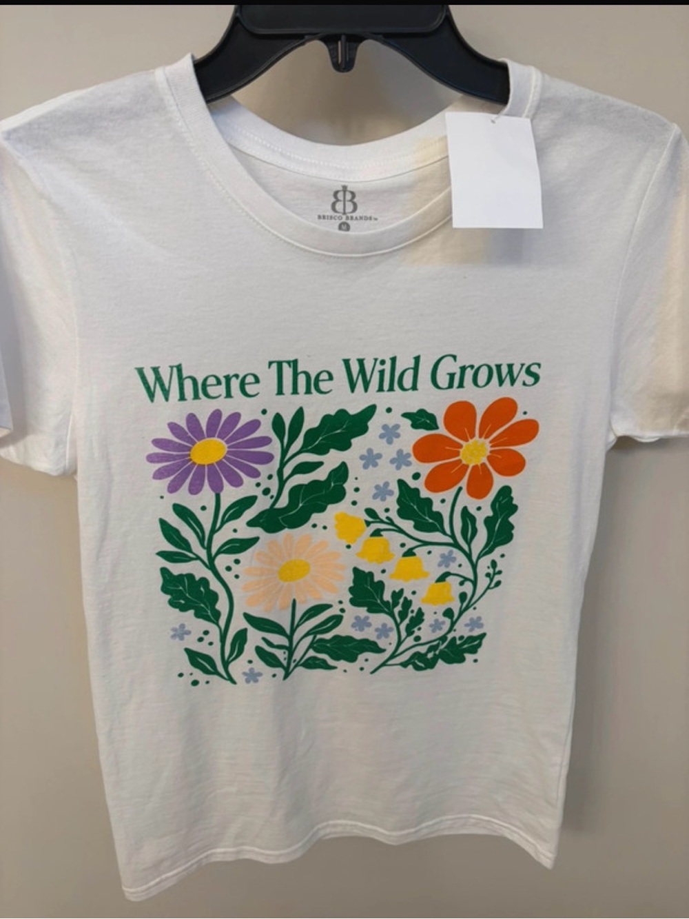 Where The Wild Grows Floral Graphic Tee - White